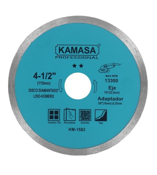 DISCO DIAMANTADO CONTINUO GRISS 4-1/2" KM1582
