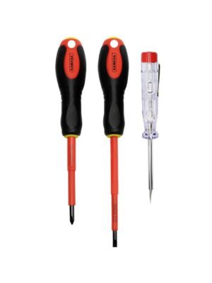 1221 DESARMADOR AISLANTE Y PILOTO X 3PZA KM1035