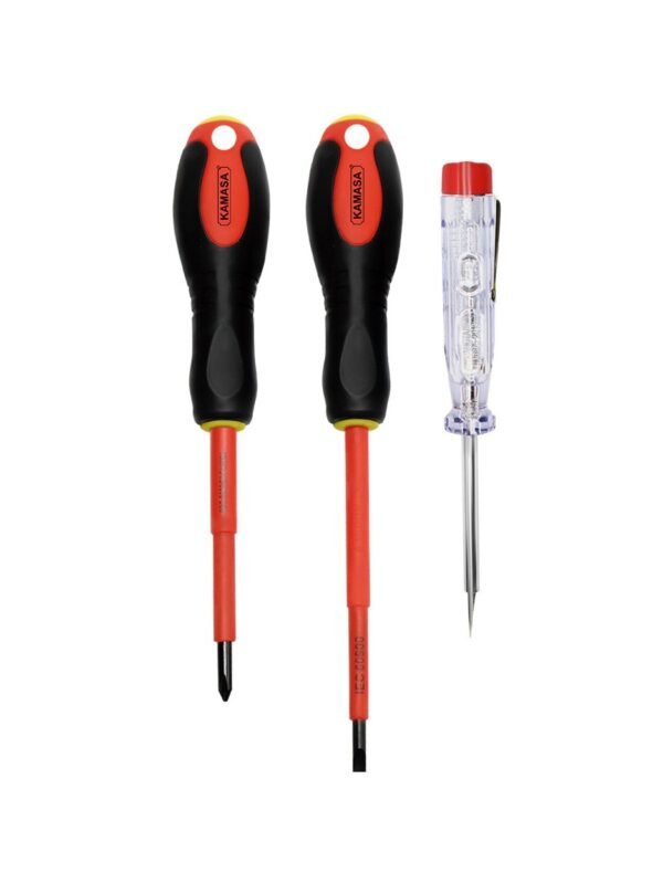 DESARMADOR AISLANTE Y PILOTO X 3PZA KM1035