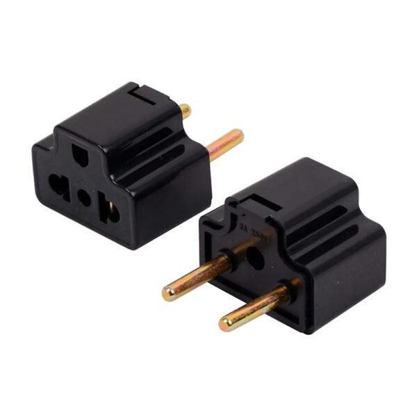 ADAPTADOR ENCHUFE REDONDO NEGRO K320081