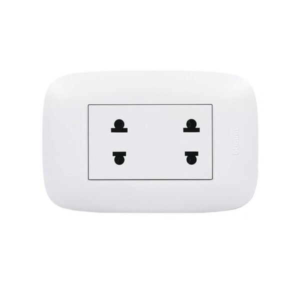 TOMACORRIENTE DOBLE BLANCO MOD SENCIA