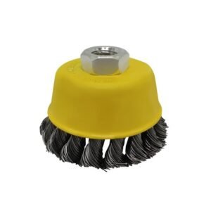 1473 ESCOBILLA COPA TRENZADA 3" ACERO KM1289