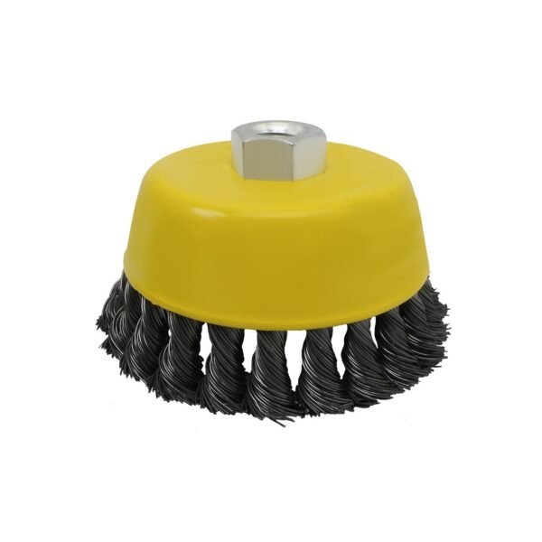 ESCOBILLA COPA ACERO TRENZADA 4" KM1291