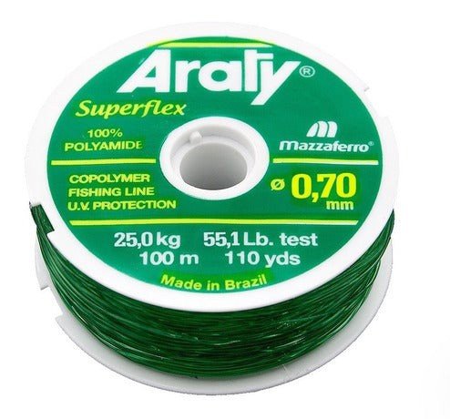 HILO PESCAR VERDE 0.70MM