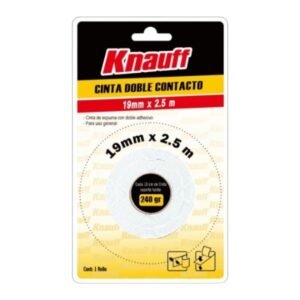 CINTA DOBLE CONTACTO 19MM X 2.5M