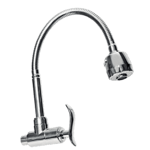 1534 LLAVE COCINA FLEXIBLE P/PARED PESADO ONDA 103006