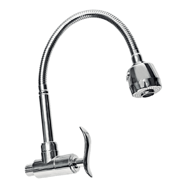 LLAVE COCINA FLEXIBLE P/PARED PESADO ONDA 103006