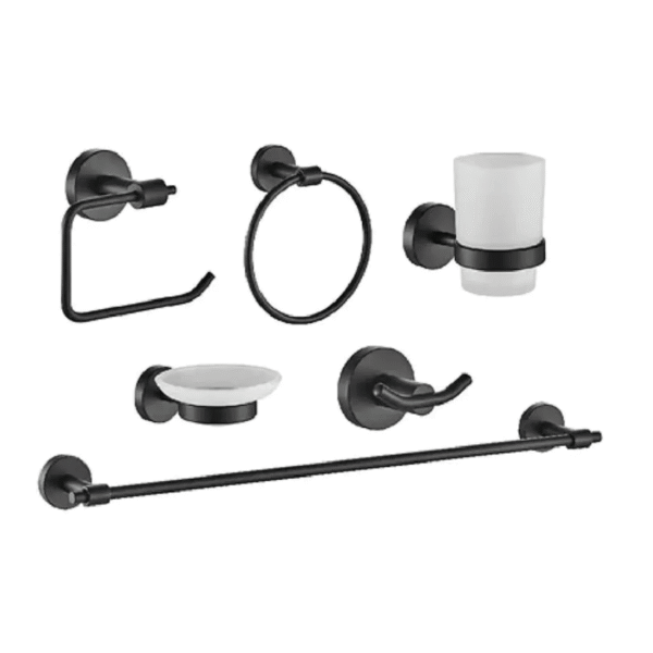 KIT P/BAÑO NEGRO 6PZA 141006-NEG