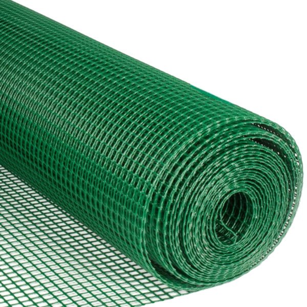 MALLA CUADRADA CUBIERTA VERDE 1/4" X 10KG