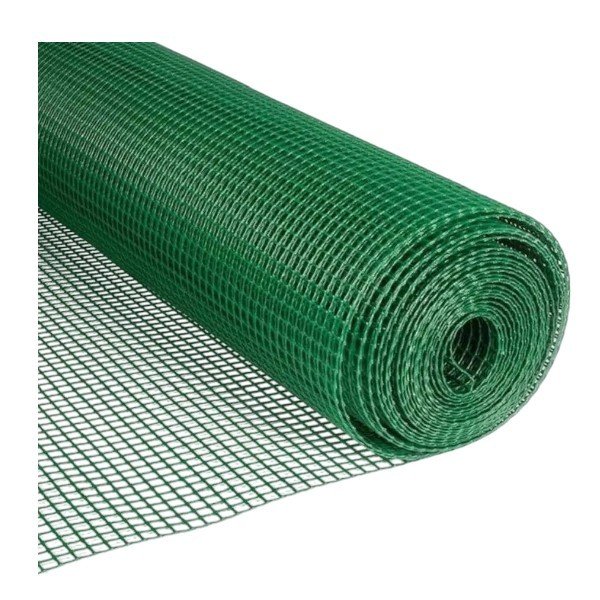 MALLA CUADRADA CUBIERTA VERDE 1/4" X 10KG