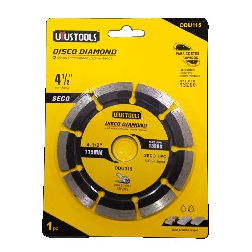 DISCO DIAMANTADO SEGMENTADO 4-1/2" DDU115
