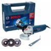 ESMERIL ANGULAR 4-1/2" 850W GWS850 + MALETA + 3 DISCOS