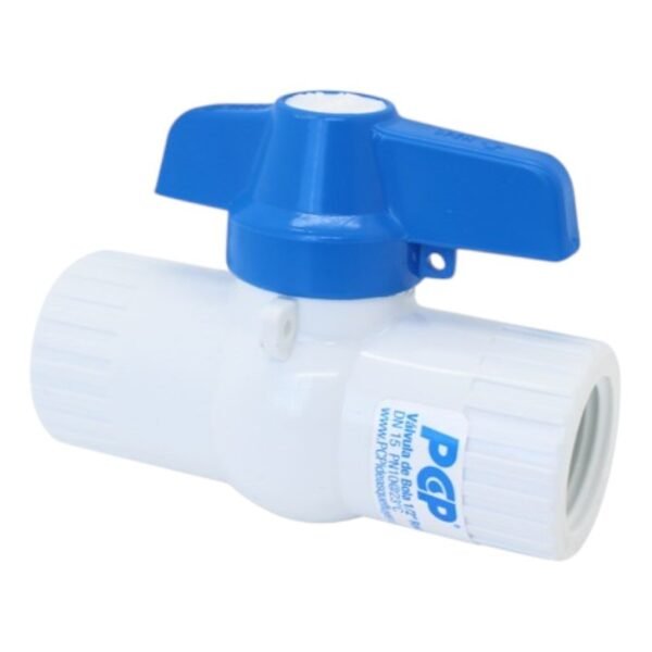 LLAVE ESFERICA PVC 1/2" PESADA AZUL ROSCAR 3012 (BOLSA)