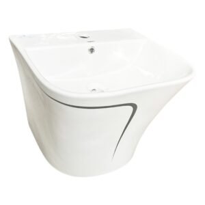 1924 LAVATORIO HUNG BLANCO/BLACK LINE 500X450X390 ZT-H4410L