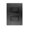 INTERRUPTOR DOBLE NEGRO KS2201.FMBK