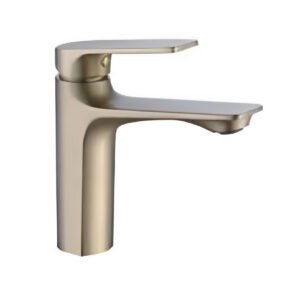 MEZCLADORA LAVATORIO BAJO DORADO MATE 1-0062L