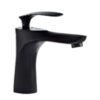 MEZCLADORA LAVATORIO BAJO NEGRO TIPO HOJA 9946X