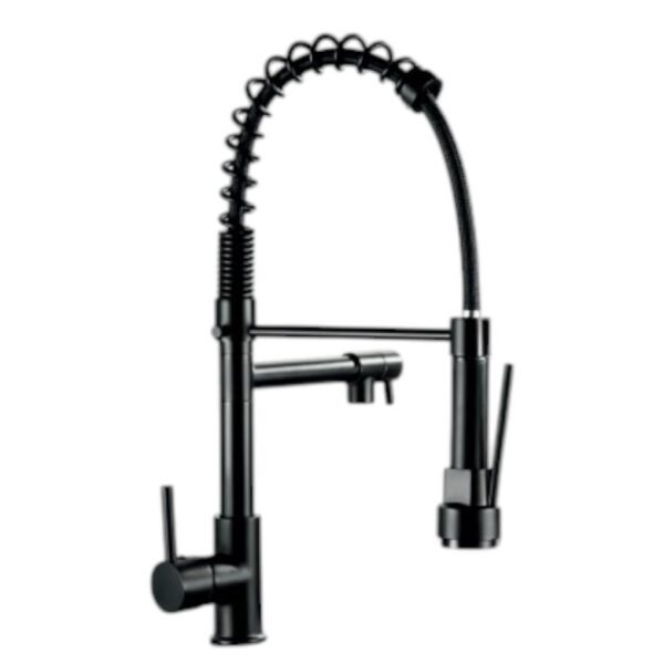 MEZCLADORA COCINA NEGRO MATE 6153X