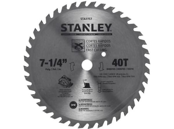 DISCO MADERA 7-1/4"X40T STA7757