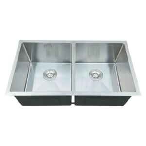 2171 LAVADERO 2P SATINADO (2 HUECOS) 820X450X220 HMD8245B SATIN