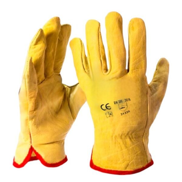GUANTE CUERO BADANA AMARILLO T/9