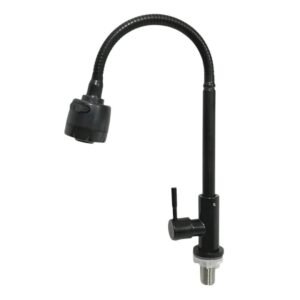 2318 LLAVE COCINA FLEXIBLE COLOR NEGRO MATE P/MUEBLE FF-26