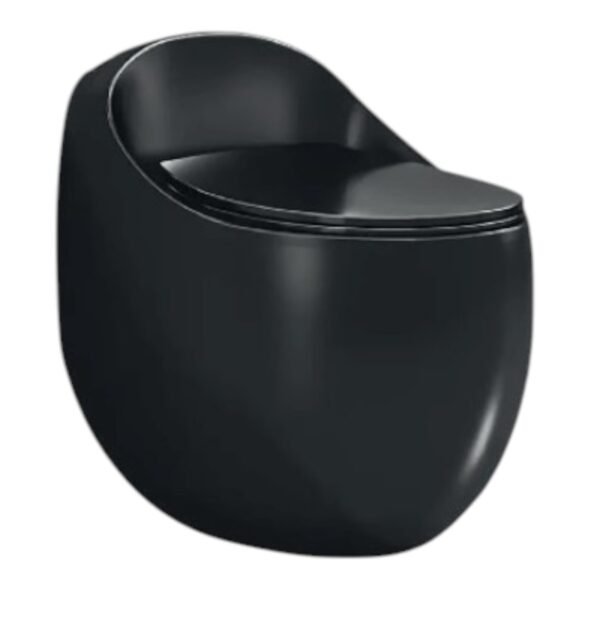 INODORO ONE PIECE NEGRO BRILLANTE MOD BOLA 665X455X560 ZT-S200-M2