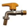LLAVE JARDIN BRONCE/CROMADO M/CURVO AMARILLO AM-5110AM