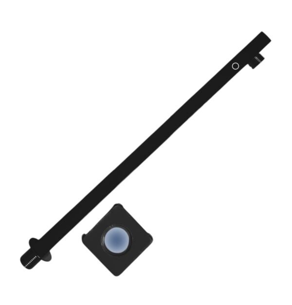 BRAZO SOLO DE DUCHA 40CM CUADRADO MINIMALISTA NEGRO (PLANO) 50100371