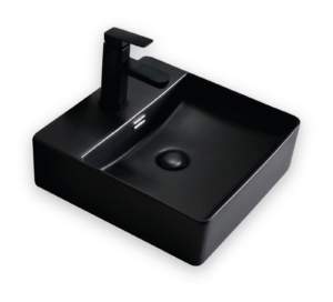 30 OVALIN NEGRO MATE CUADRADO 420X420X130MM 8420-40