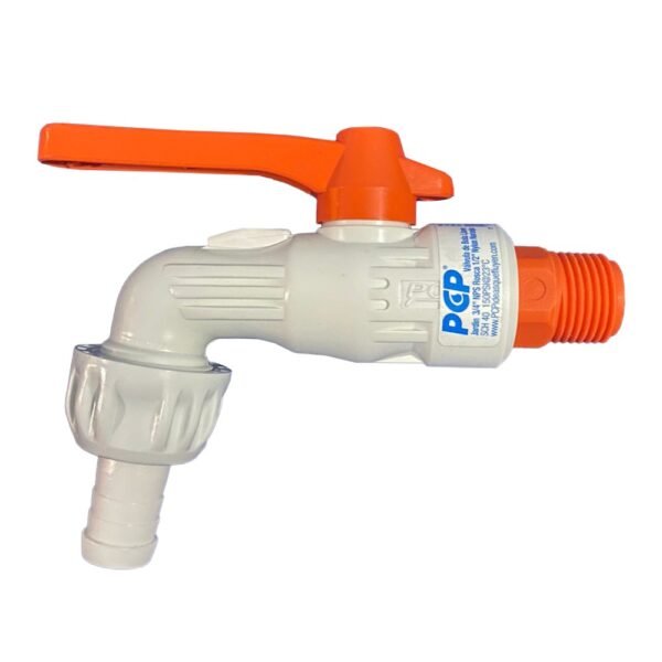 LLAVE JARDIN PVC LIVIANO M/NARANJA 1025