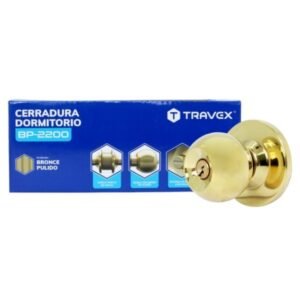 358 CERRADURA PERILLA BRONCE PULIDO BP-2200 (DORADO)
