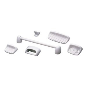370 KIT P/BAÑO PORCELANA BLANCO 6PZA E579.15-BL