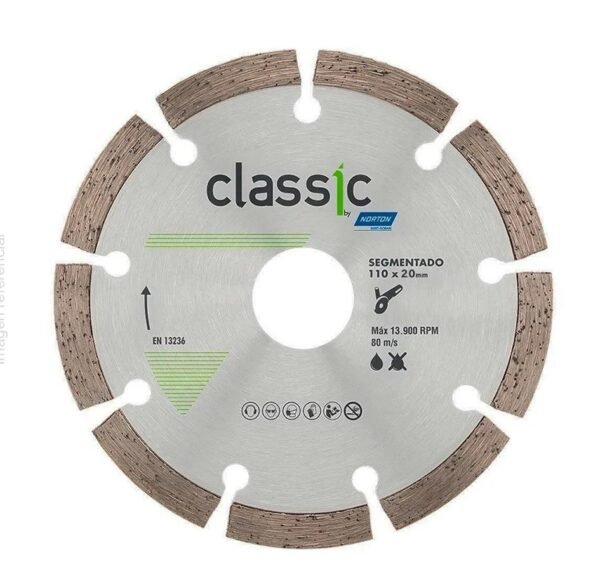 DISCO DIAMANTADO CLASSIC SEGMENTADO 4-1/2" X 7/8"