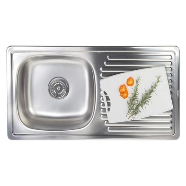 LAVADERO 1P C/E 89.3X46 INOXSOL