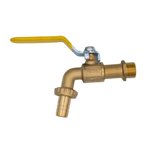 LLAVE JARDIN BRONCE M/PLANO PESADO AMARILLO FY-221B-Y
