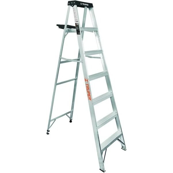 ESCALERA TIJERA ALUMINIO TIPO III 6 ESCALONES 1.22MTS 10437 (NEGRO)