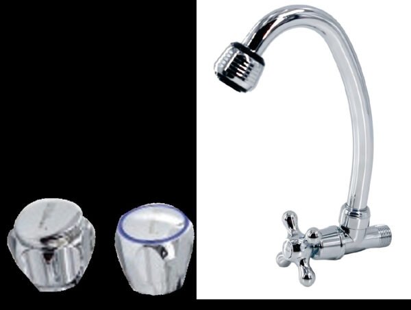 LLAVE COCINA FLEXIBLE P/PARED LIVIANO FF-11