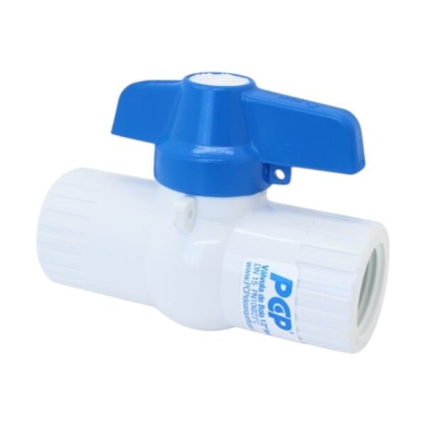 LLAVE ESFERICA PVC 1" PESADA AZUL ROSCAR 3042