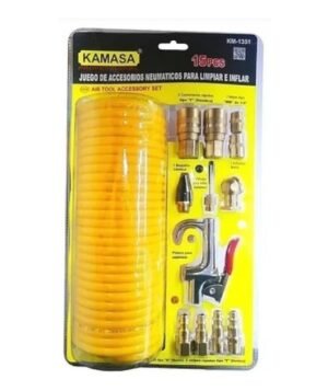 KIT ACCESORIOS P/COMPRESORA 15PZA KM1351