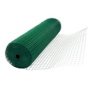 MALLA CUADRADA CUBIERTA VERDE 1/2" X 10 KG