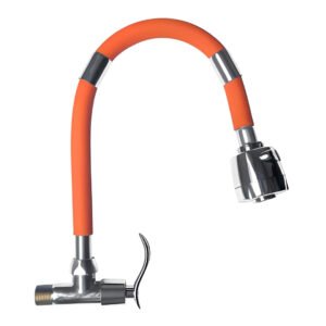 1020.jpg LLAVE COCINA FLEXIBLE COLOR NARANJA P/PARED