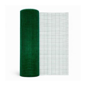 MALLA CUADRADA CUBIERTA VERDE 1/2" X 19KG