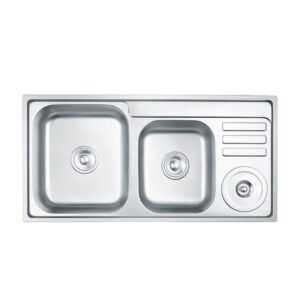 1907 LAVADERO 2P C/E 120X50X20 SOPORTE TIPO H 125194