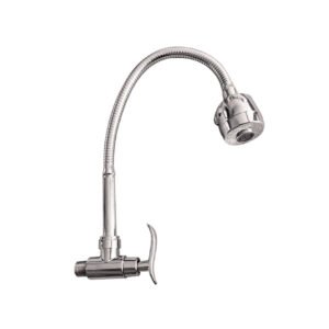 2509.jpg LLAVE COCINA FLEXIBLE P/PARED PESADO CROMADO ONDA 9652A-013A2-B18