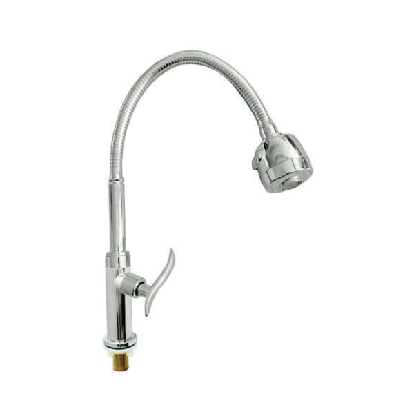 LLAVE COCINA FLEXIBLE P/MUEBLE CROMADO ONDA 9608A-013A2-B18