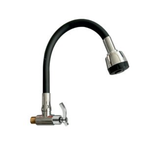 2513.jpg LLAVE COCINA FLEXIBLE P/PARED NEGRO ALETA 9652A-001A2-C12(BK)