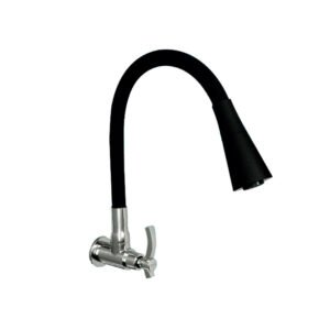 2516.jpg LLAVE DE COCINA PARA PARED FLEXIBLE TIPO GANZO ALETA NEGRO 9652A-001A2-C13(BK)