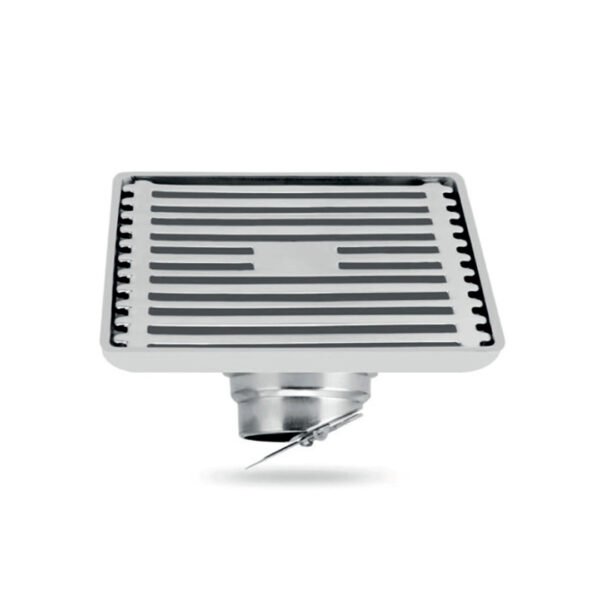 SUMIDERO CUADRADO REJILLA CROMADO 10X10CM 4029B-B01-G