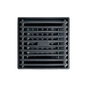 SUMIDERO CUADRADO REJILLA NEGRO 10X10CM 4029B-B01-H